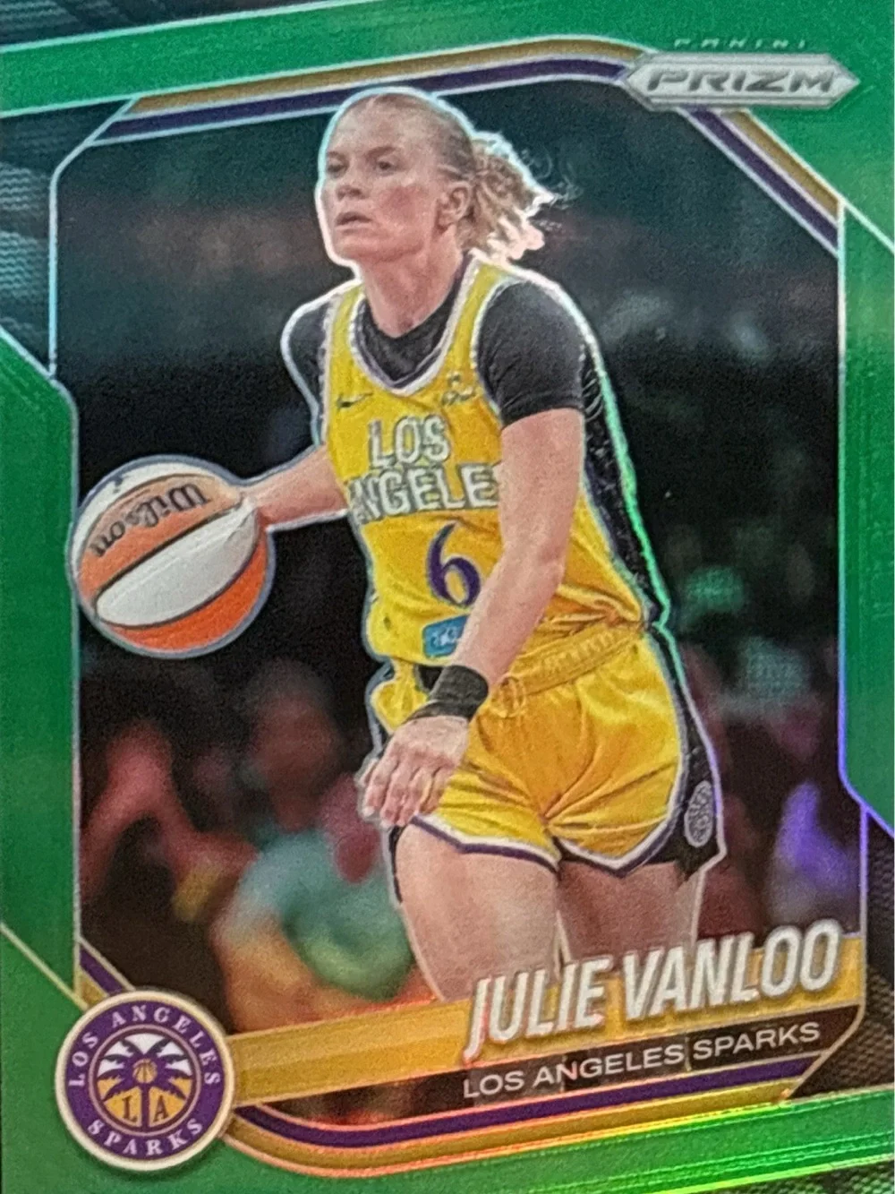 Panini Prizm Green Los Angeles Sparks Julie Vanloo Trading Card